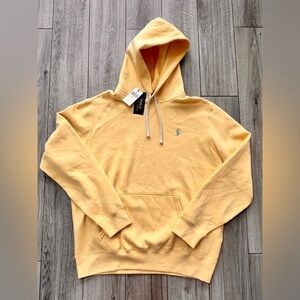 Polo Ralph Lauren FleeceYellow Hoodie for Men size L NEW with Tags